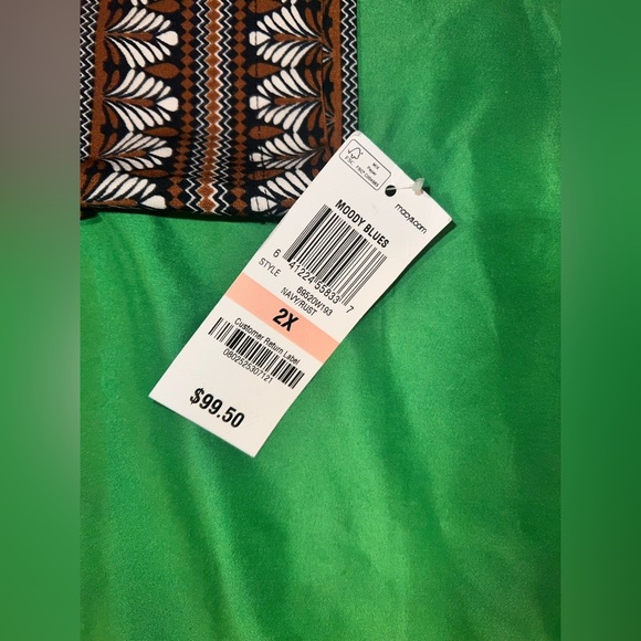 NWTINC International Concepts Elegant Black and Brown Patterned Dress size 2X - Picture 7 of 8